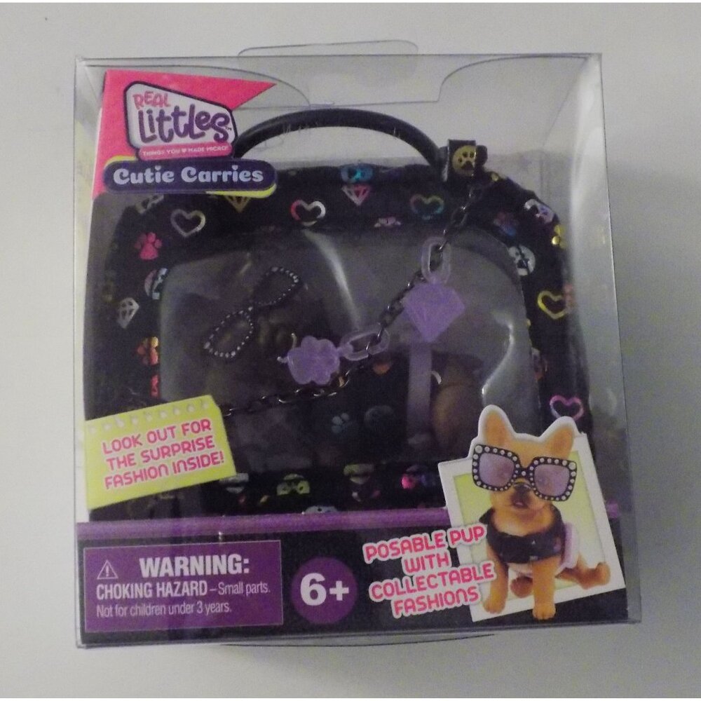 FRENCH BULLDOG Real Littles CUTIE CARRIES Poseable Puppy Dog